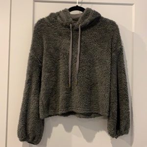 faux fur cropped jacket